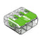 WAGO 221-423 Splicing Connector Green Range, 3-Conductor with Levers for Solid, Stranded Conductors, 24-12 AWG (50
