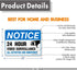 Video Surveillance Sign, All Activities Monitored, 2 Pack, 7 x 10 Inches, Rust Free Aluminum, Waterproof, UV Protected