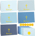 Resurhang 30 Pack Baptism Thank You Cards with Envelope and Stickers Mother's Day