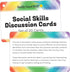 Really Good Stuff Social Skills Discussion Cards, Set of 20 for Kids - Social Emotional Learning Activities