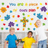 Christian Bulletin Board Piece of Gods Plan, Sunday School Decorations Kid’s Religious Bible Verse Cutouts