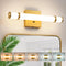 Gold Bathroom Vanity Light - 15.4 Inch LED Modern Bathroom Light Fixtures