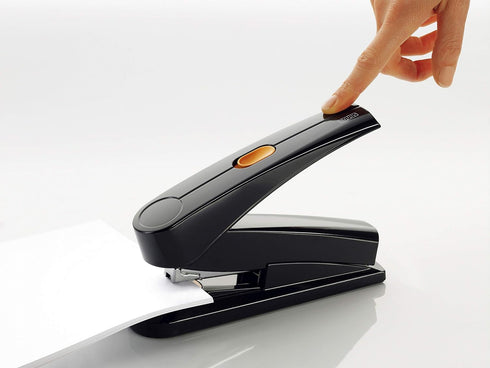 Novus B8fc Flat Clinch Stapler, Power on Demand, 50 Sheet Capacity, German Engineered, Black (020-1673)