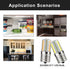 DiCUNO E17 LED Bulb Dimmable, 4W Warm White 3000K for Under Microwave Oven, 2-Pack