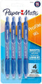 Paper Mate Profile Retractable Gel Pen, 0.7mm Medium Point, Blue Ink, 4 Count