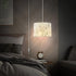CCKZQYR 15 3 Bulb Plug in Pendant Light, FT Hanging Lamp with Plug in Cord, On/Off Switch, Flower Fabric Shade, Color