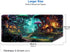IMAYONDIA (35.4x15.7 Mushroom Anime Desk Mat in), Fairy Forest Large Gaming Mouse Pad for Laptop Computer, Tabletop