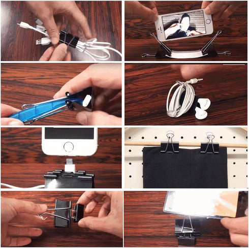 Large Binder Clips, 48 Pack, 1.6 Inch for Office & Home