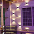 4 Pack,Illuminate IP65 ASLIDECOR Solar Wall Lights UP Down Outdoor Sunlight Sensor Lamp Waterproof LED Modern Deck