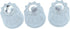 3 Piece Windsor Replacement Handles for Price Pfister Bathtub and Shower Systems, Clear Acrylic, 12 Point Broach