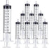 10ml/cc Plastic Syringe - Individually Sealed Measuring Syringe for Scientific Labs & Pet Feeding