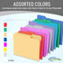 Grey File Folders - 1/3-Cut Tabs, Letter Size, 12-Pack - Durable Office Filing Folders
