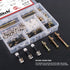 Hilitchi 125 Pcs 3 in 1 Cam Fitting with Dowel, Pre-inserted Nut, Zinc Plated Hex Drive Socket Cap Furniture