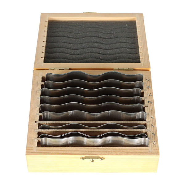 9-Pack Precise 1/8In Wavy Steel Parallel Sets, Hardened Precision Machinist Tool