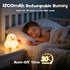 Greprety 3-Level Duck Night Light Squishy Silicone Nursery Breastfeeding Nightlight with Timer Warm White & RGB Color