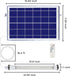 IP65 MEIHONG Solar Powered Shop Light with Dusk to Dawn Sensor, Waterproof Outdoor Shop Light, Solar Indoor Lights
