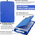 Clipboards Organizer Clipboard with Storage Nursing Clipboard Foldable File Folder Plastic Clipboard Folio with Storage Case for Teacher,Kids,Doctor,Offices (Blue) by HWPRATO
