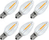 C7 LED Night Light Bulbs, 0.6Watt Equivalent to 7W, E12 Candelabra Small