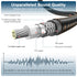 24K Black/25ft/8m EMK RCA to RCA Subwoofer Cable Gold-Plated Connector Nylon Braided Double Shielded Audio Cable
