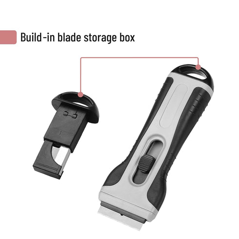 Set 15 Bates- Razor Blade Scraper, Razor Scraper with Extra Blades, Razor Scraper with Built-in Blade Storage Box