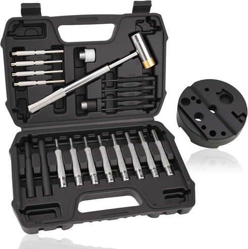 Beaiguna 23PCS Punch Set, Upgraded Roll Pin Punch Set Mechanic Tools, Punch