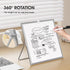MaxGear Small White Board with Stand - 10" x 10" Double-Sided Magnetic Aluminium Frame Mini Dry Erase Board
