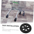 2pcs CHILDWEET Folding Grocery Cart Wheels Heavy Duty Rolling Cart Accessories for Supermarket Use Easy Installation