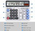 Desktop Calculator with Extra Large LCD Display, 12 Digits Accounting Calculator (OS-2135 Pro-2Pcs)