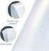 Shimmer 5x7 A7 100 Pack White Blank Cards and Envelopes, Goefun Pearl White Folded Cardstock and Envelopes Self Seal
