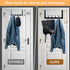 BOOMIBOO Over The Door Hooks, Sturdy Towel Rack with 12 Hooks for Bathroom, Bedroom, Kitchen
