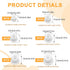 Ouligay 30 (8/9.5/11.5/12.5/13.5/15 mm) Pcs Salt and Pepper Stoppers Plugs Silicone Salt Shaker Stopper Plug Bottle
