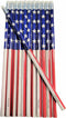 Vintage Look American US Flag #2 Lead Wooden 7.5" Pencils (Patriotic USA), Party Favor Stationery, 36