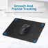Mouse Pad, 12.6×10.8×0.08 inches, Premium-Textured Non-Slip Rubber Base, Black, 2 Pack