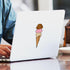 Vibrant Ice Cream Cone Vinyl Sticker - Square Bumper Decal