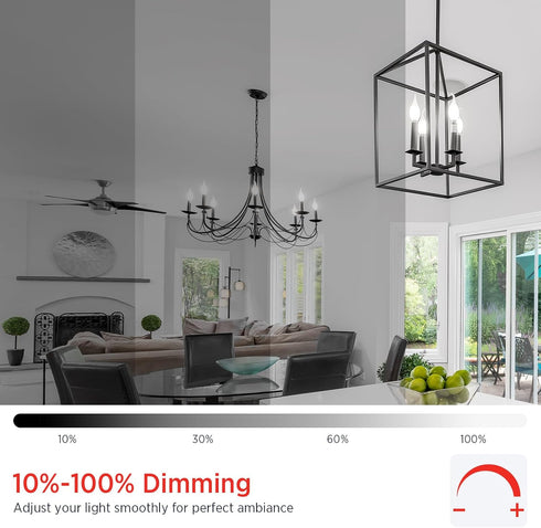 Sengled Bulbs E12 Dimmable, 40W CA10 Bulbs 5000K Bulbs 12 Pack Candelabra Light LED Equivalent Candle Daylight White