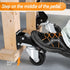 SOLEJAZZ Workbench Caster Wheels - 920 LB Heavy Duty Retractable Casters