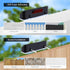 3000/4000/6000K 3 Mailbox, Sign(2 Pack) Solar Lights Outdoor Waterproof Modes Solar Powered Dusk to Dawn Lighting
