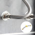 Faucet Supply Hose Connector 2Pcs 200mm/8" 304 Stainless Steel G1/2 Female Water Supply