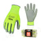 Vgo... 10-Pairs Safety Work Gloves - Gardening Gloves, Polyurethane Coated, Latex Free (Size L, Yellow, PU2103)