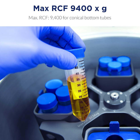 Membrane Solutions 50mL Conical Centrifuge Tubes, 25 Pack Sterile Plastic Test Tubes with Screw Caps, Non-Pyrogenic