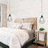 15ft 2 Pack FRIDEKO HOME Farmhouse Pendant Lights - Hanging Lights with Plug in Cord Hemp Rope Pendant Lights Rustic