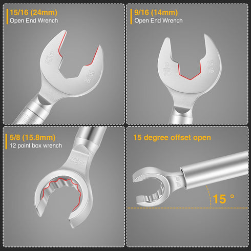 2 in 1 Plumber Wrench for Faucet Valve, Angle Stop Wrench Replacement for 27023 Model 2002, Plumbing Tools for Straight Stops, Faucet Nuts, and Spigots by Gulfmew