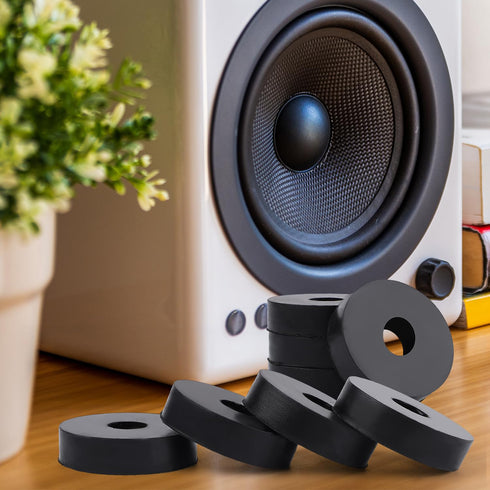 8pcs Multi Purpose Rubber Spacers, 1 Inch OD 3/8 Inch ID Hole, Vibration Damping Pads for Home Car Accessories