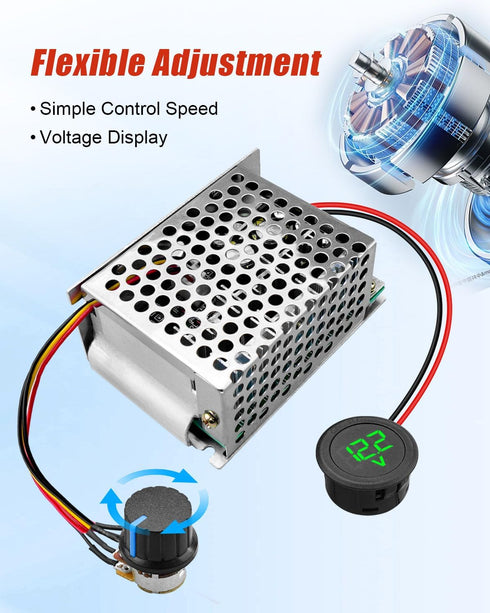 UTKFHT M18 18V Upgrade Power Wheel Adapter Kit Compatible with Milwaukee Battery with Voltage Regulator Fuse and Wire