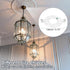 LUMLLSAJI 130mm (5.12") 2 Set Universal Light Fixture Mounting Bracket Kit, Light Crossbar Round Ceiling Plate