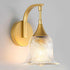 1-Light Hallway(E26) Gold Wall Sconce,Bathroom Sconces Brass Modern Wall Light Fixture with Clear Glass Shade,Indoor