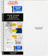 Five Star Spiral Notebook, 1 Subject, College Ruled, 11" x 8-1/2", Assorted Designs, 6 Pack