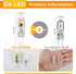 YUIIP G4 LED Bulb, AC/DC 12V JC G4 Bi Pin Bulb, G4 20W Halogen Bulb Replacement, Warm White 3000K Landscape Bulb, Non-Dimmable, 5-Pack by YUIIP