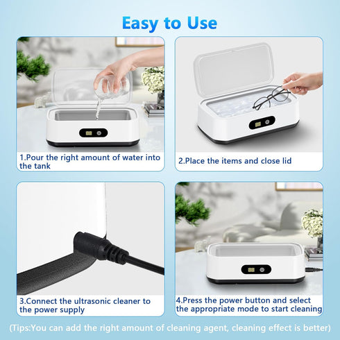 2025 50kHz 5 Dentures-304 PKBD Upgrade Large Capacity Ultrasonic Cleaner, Ultrasonic Cleaner Machine with Modes Timer