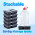 40 Pack 38 oz 3 YANGRUI Food Containers Shrink Wrap - Leak Proof BPA Free Reusable Flexible Pure PP Plastic Container |